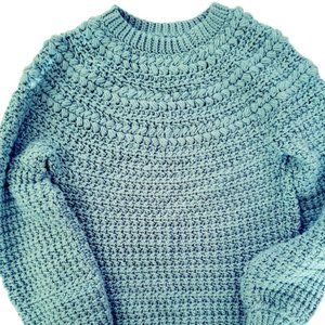 Cozy Blue Knit Sweater